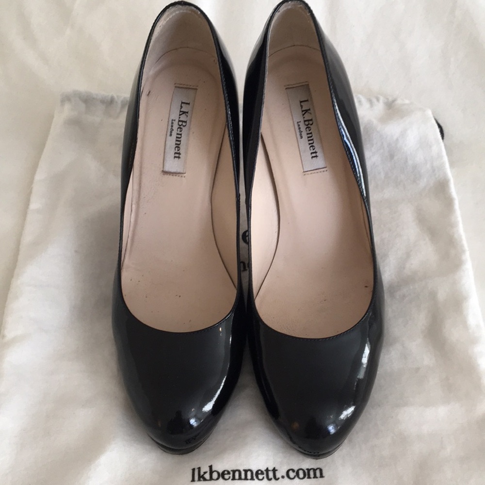 L.K.Bennett Patent Leather Sledge Pumps!